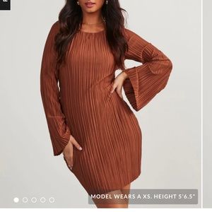 NWT Plisse mini dress